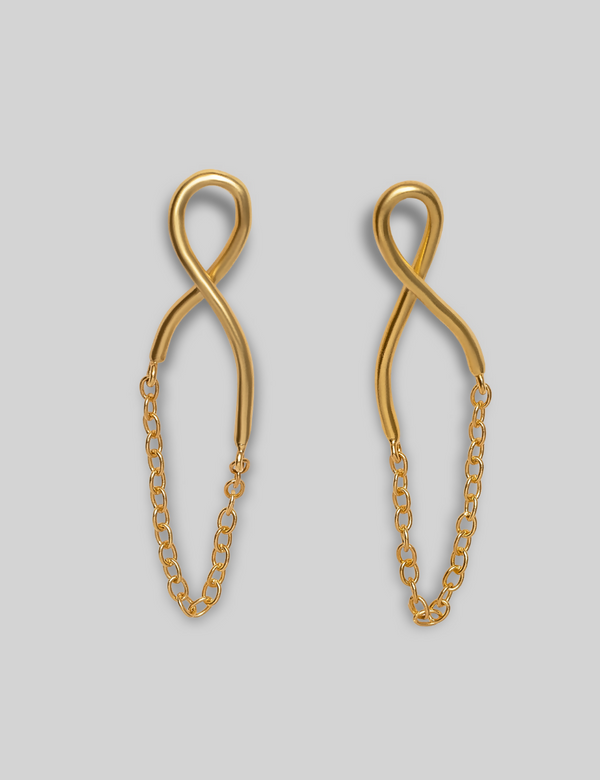 Twisty Chain Earrings
