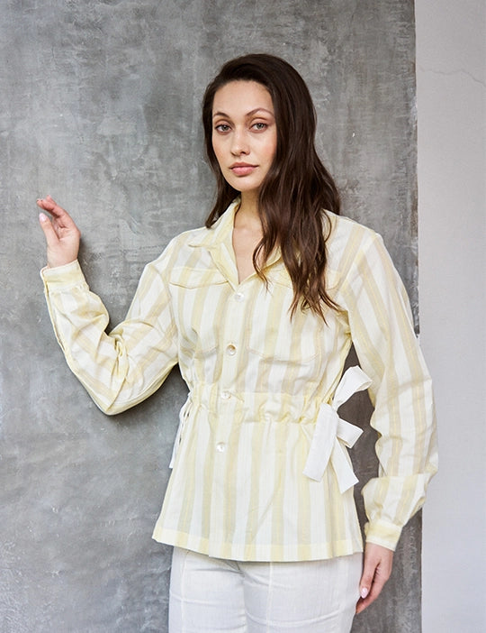 Logus Yellow Striped Shirt