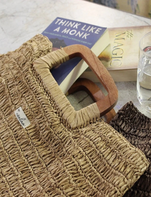 Raffia Natural Tote