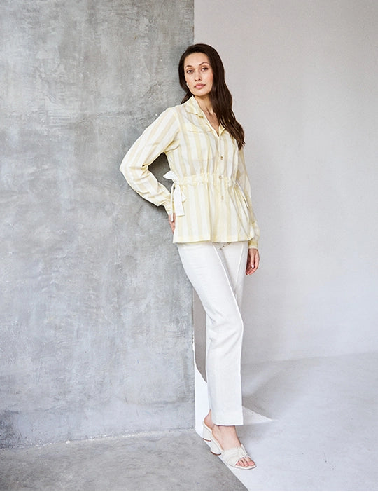 Logus Yellow Striped Shirt