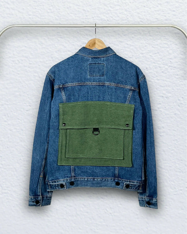 Air Force Indigo Backpack Denim Jacket