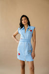 Blue Short Dress