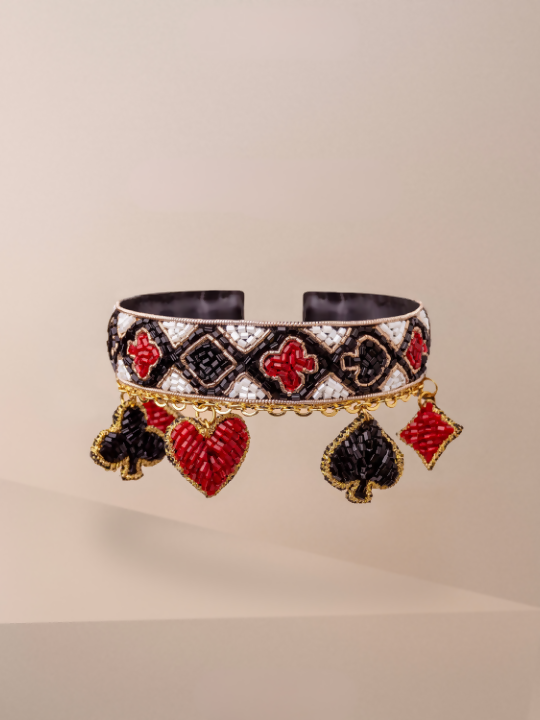 Suits Of Cards Charms Cuff