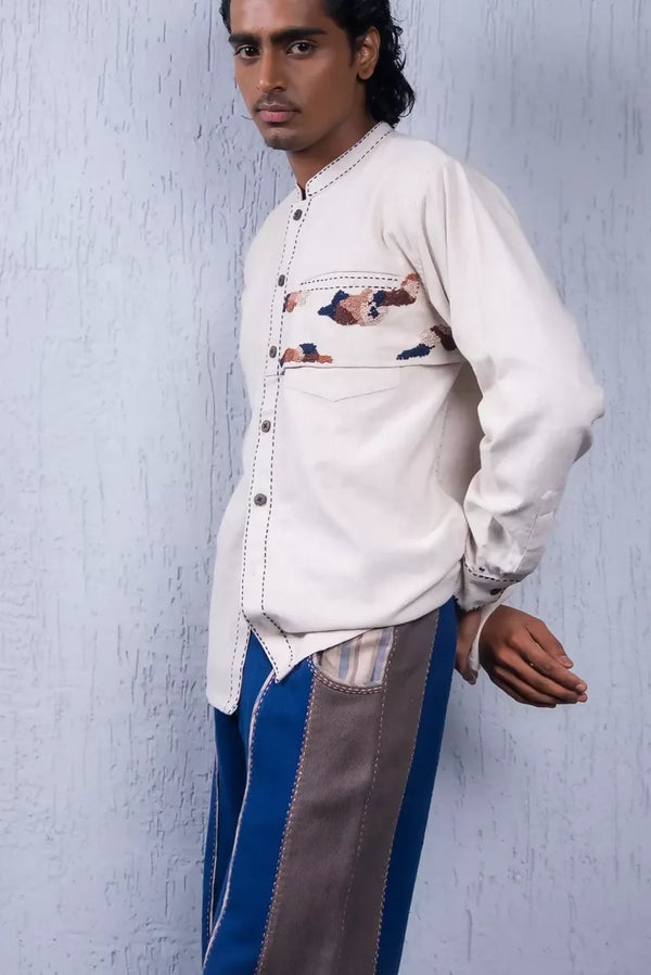 Contrast Pants