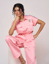 Peach-Pink Co-ord Set