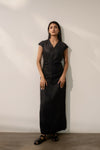 Ebony Black Cinched dress