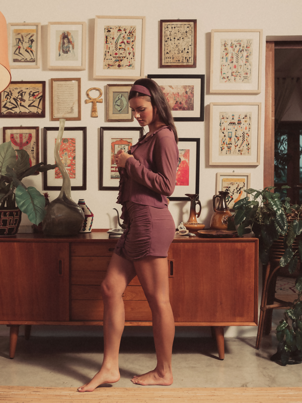Purple Puffer Co-ord Set