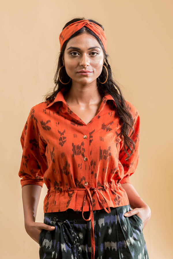 Asymmetric Pleat Shorts