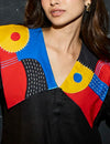 Abstract Black short Dress
