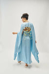 Powder Blue dress with cover up