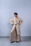 Reversible Bib- Walnut