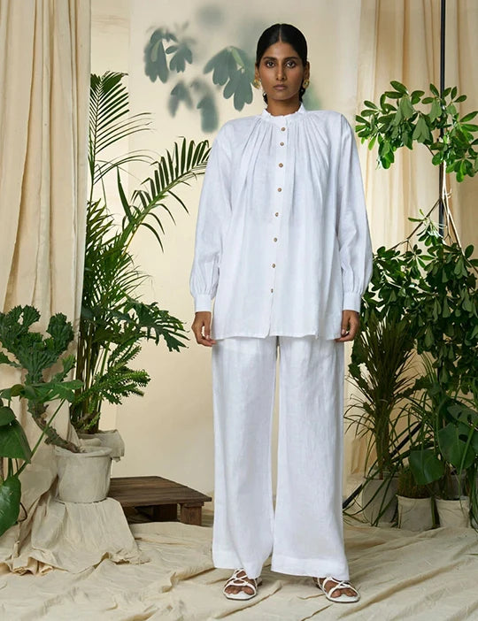 Manila Gathered Shirt & Trousers