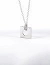 Edge Pendant Loopless Silver