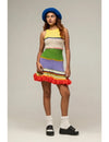 HANDKNITTED RUFFLE MINI DRESS