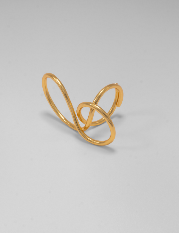 Infinity Swirl Ring - Gold