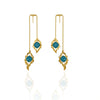 Athena Earrings- Blue