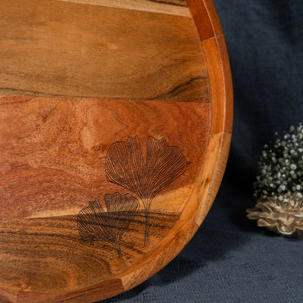 Print - Wooden Lazy Susan Platter