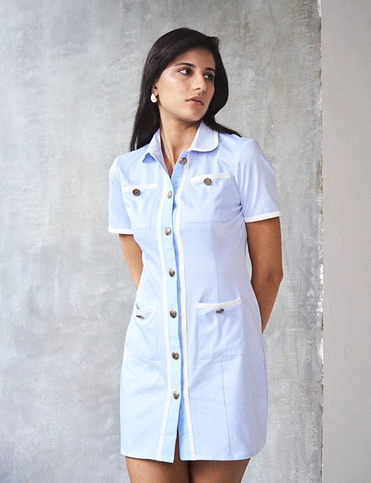 Logus Powder Blue Knit Dress