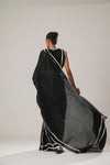 Black Patti Saree