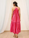 Striped Sleeveless Maxi Dress