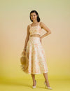 Ivory dusk embroidered coord set