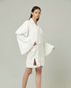 Lucie inverted shirt dress with bell sleeves