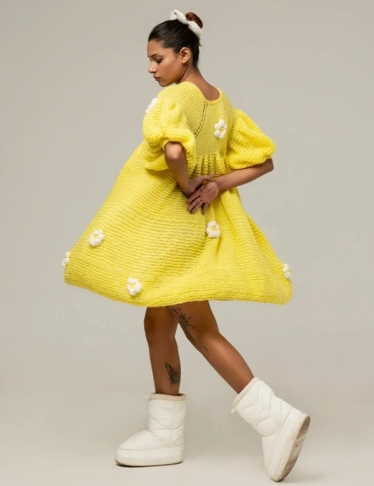 HANDKNITTED SUNSHINE DRESS