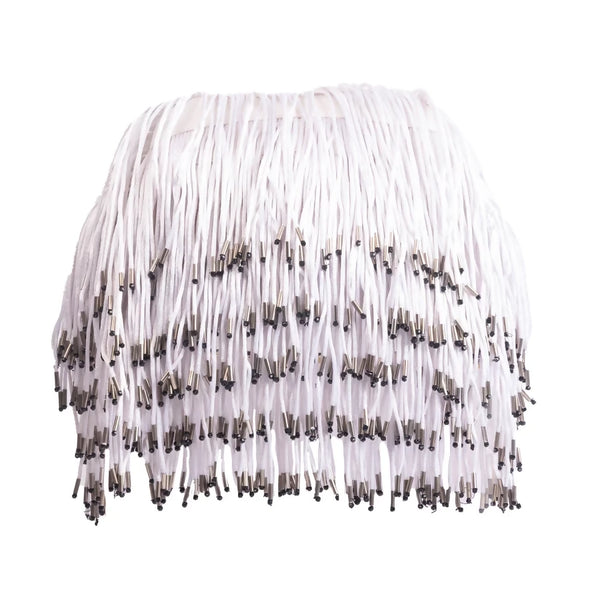 AMARA FRINGE White Silver