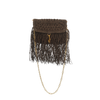 Raffia Crossbody - Coffee Brown
