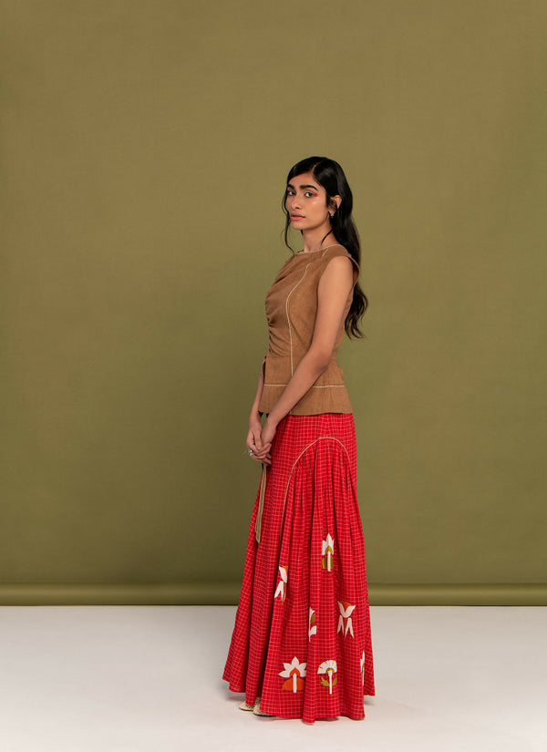 Supriya top and skirt set