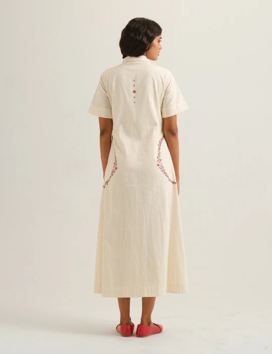 CIRCLE EMBROIDERED DRESS