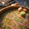 Floral - Wooden Lazy Susan Platter