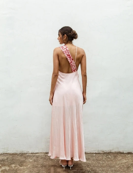 Silvia Maxi Asymmetrical Dress