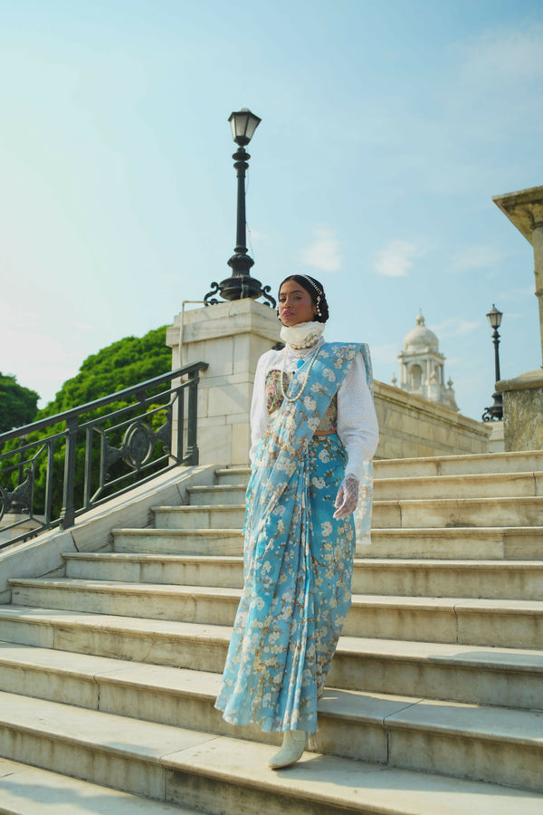 Almond Blossoms Saree