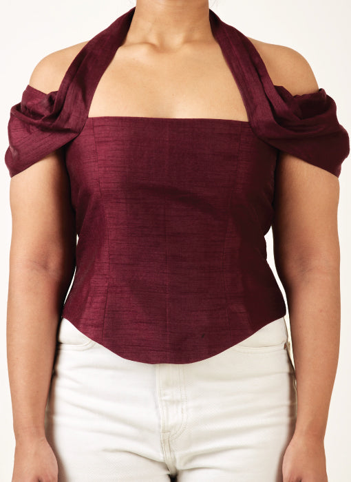 Nightfall Cream Corset Top