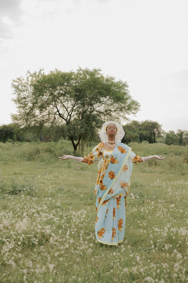 Sunflowers Saree
