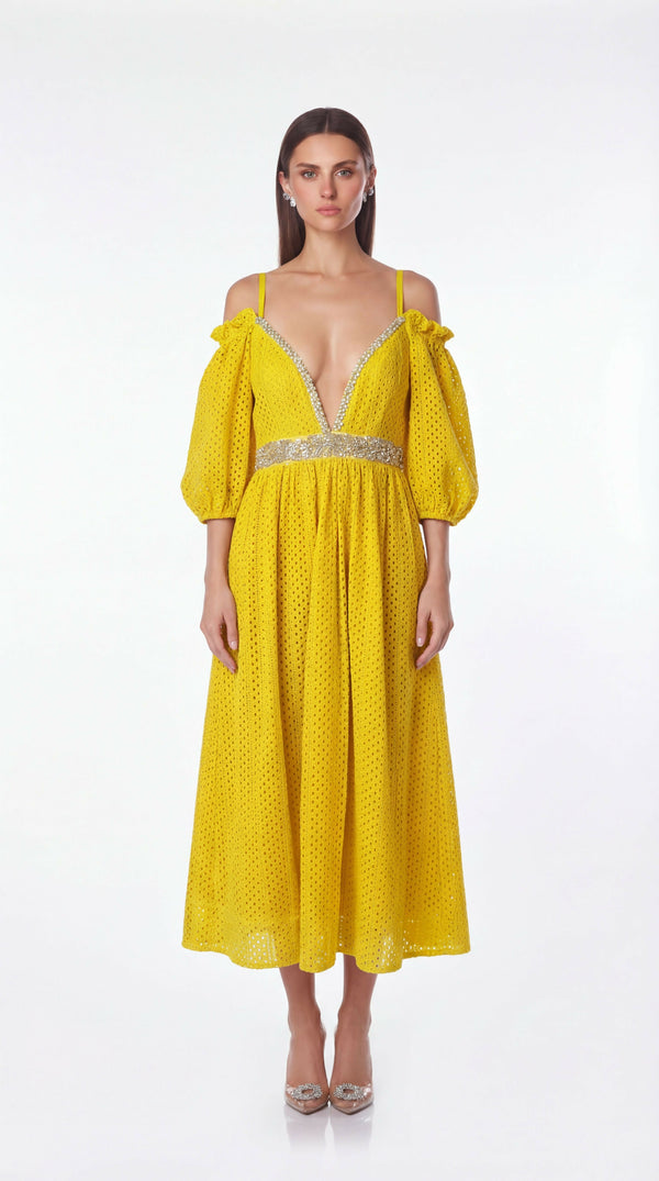 Celeste Embroidered Dress