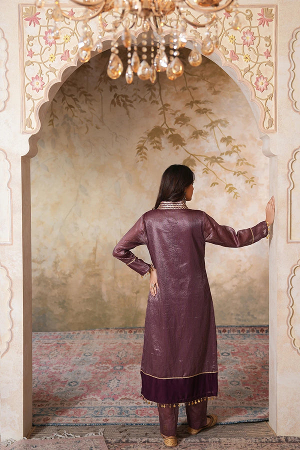 Gauhar Gota Kurta Set With Dupatta