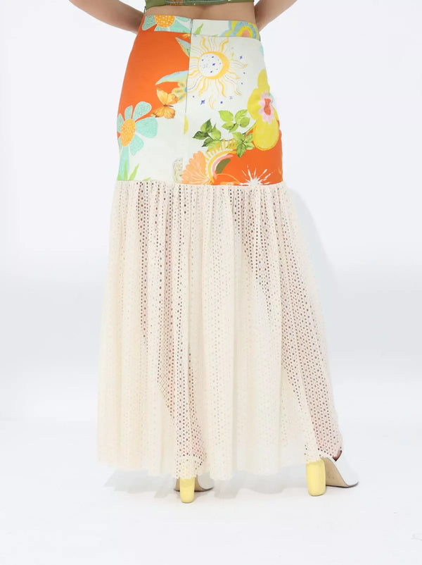 Sun lace skirt