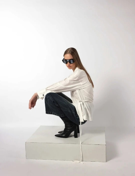 Lady In White Aloe Vera Shirt