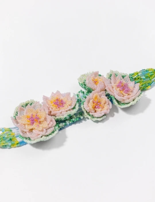 Lotus pond Neckpiece with earrings