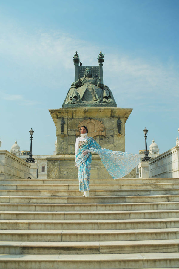 Almond Blossoms Saree