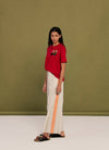 Chinmayee T shirt - red