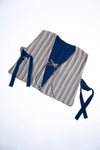 Reversible Bib- Mineral Blue