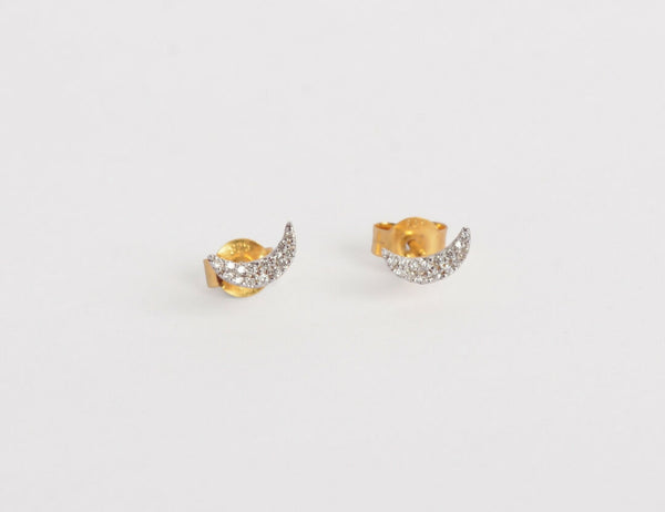Lunar Studded Mini Earrings