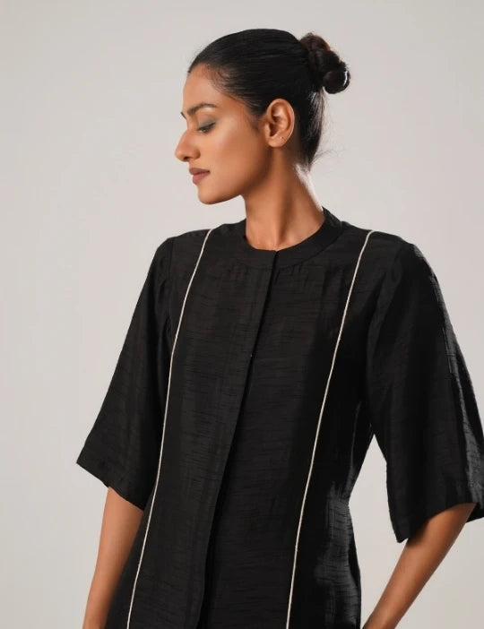 MJ ORGANZA PANEL DRESS
