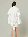 Lucie inverted shirt dress with bell sleeves