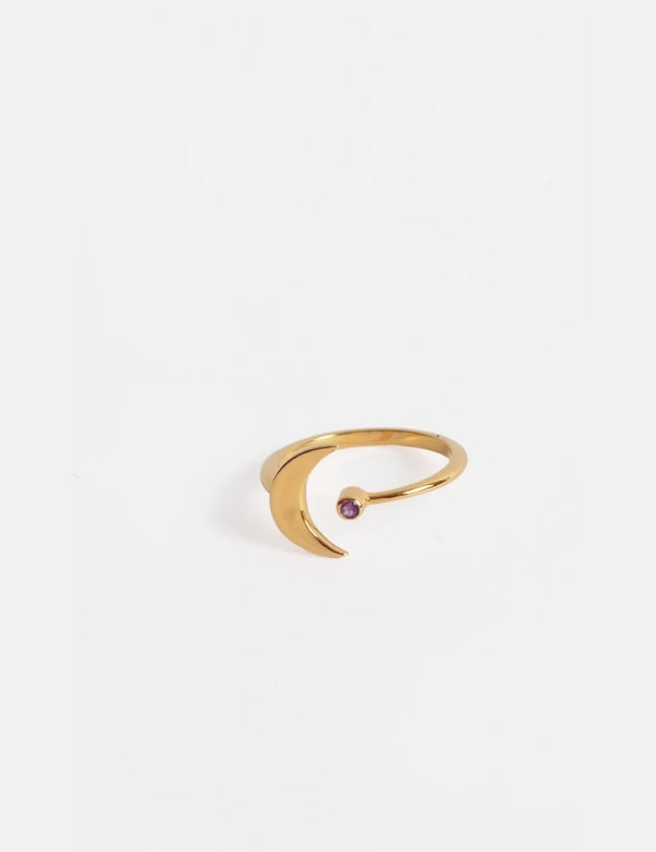 Lunar Amethyst Ring