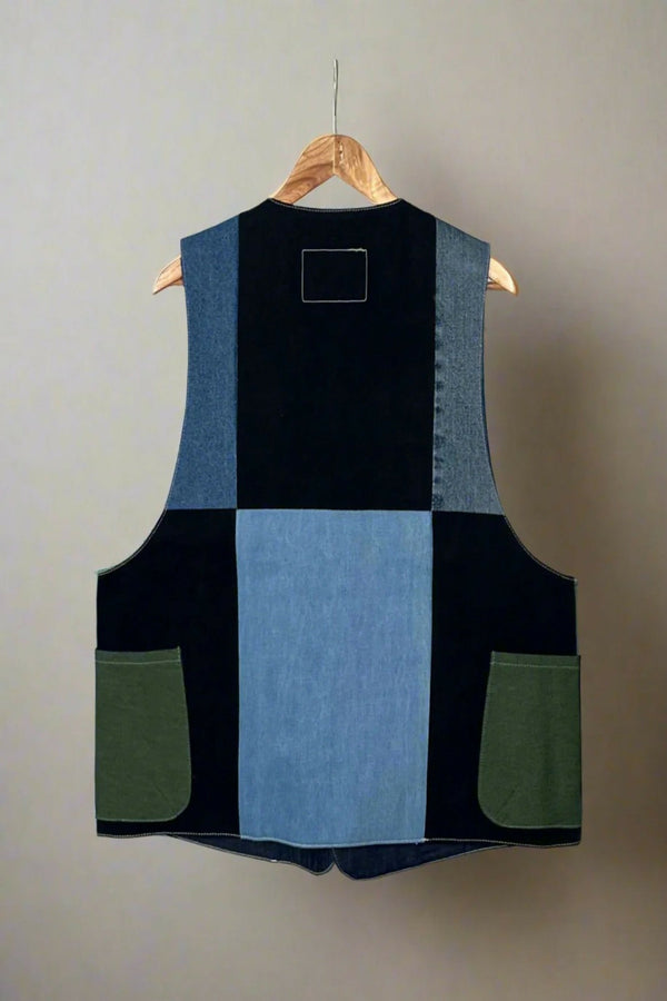 Un Denim - Upcycled Denim Gilet Jacket | G148