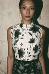 ATBW AN Bloom Crop Top with Floral Organza Pants - image 5